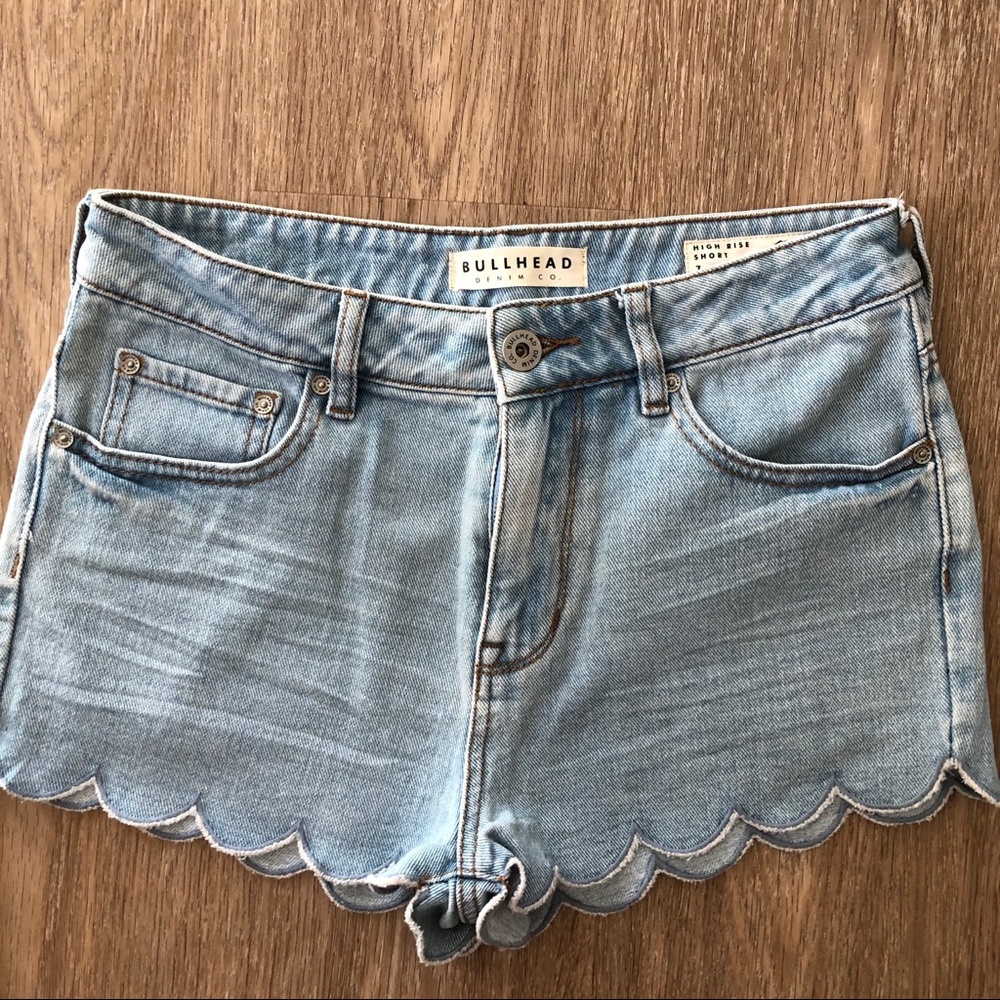 PacSun Bullhead Denim Co. High Rise Scalloped Short
